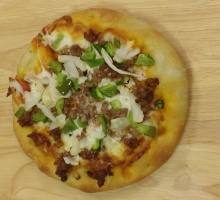 Pan Pizza w/ Sausage, Pepper & Onion