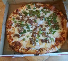 Pizza with Sausage & Peppers