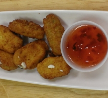 Poppers w/ Red Pepper Dipping Sauce