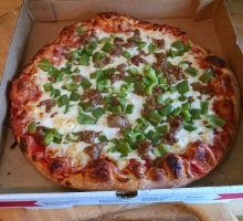 Pizza with Sausage & Pepperoni